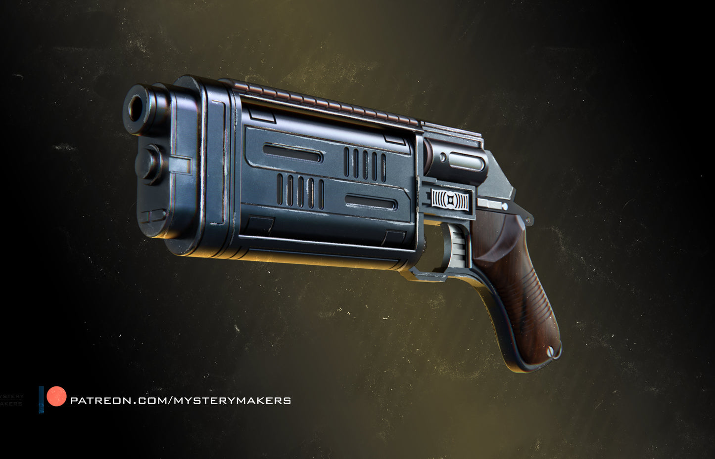 Cassian Andor K-16 Bryar Pistol Blaster Prop AND MW-20 Blaster Configuration