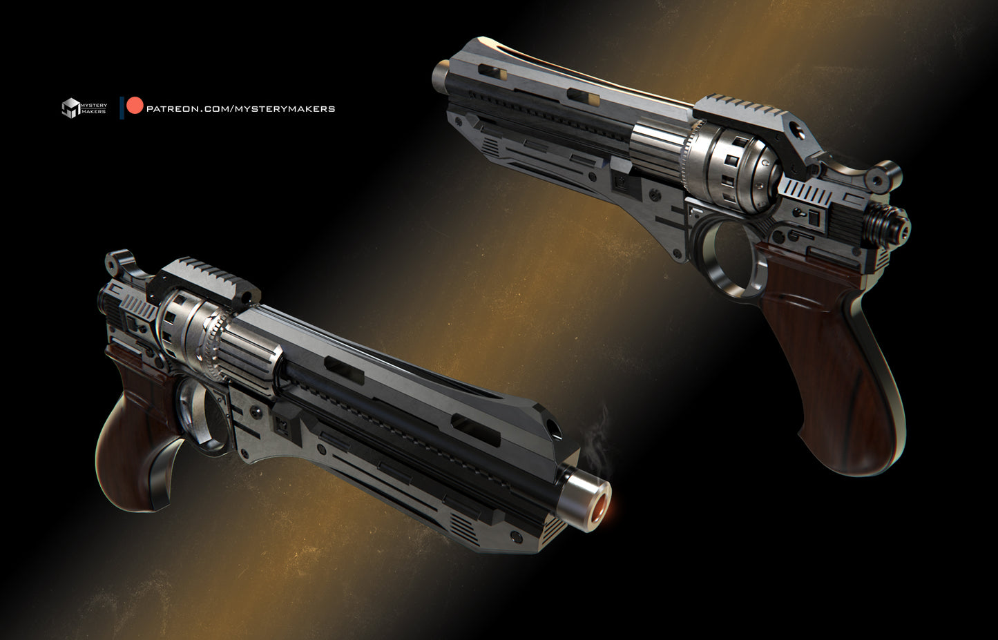 Beebox Custom Mandalorian Blaster Pistol- Full Scale Replica Prop