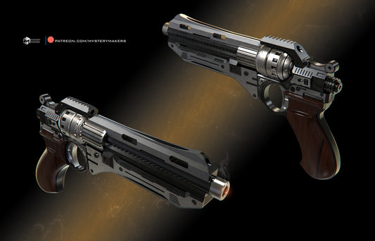 Beebox Custom Mandalorian Blaster Pistol- Full Scale Replica Prop