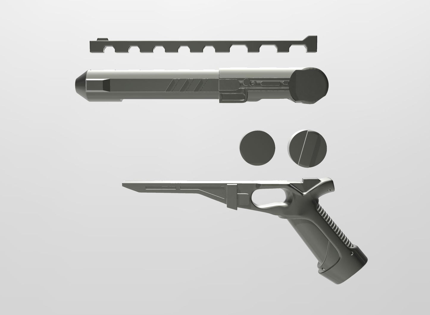 Westar-55 Heavy Blaster Pistol- Full Scale Replica Prop