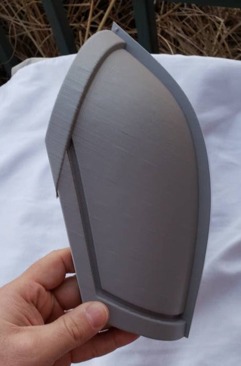 The Mandalorian Inspired shoulder Armor, Pauldron. Manufactured & Shipped from USA New "Beskar" Version!