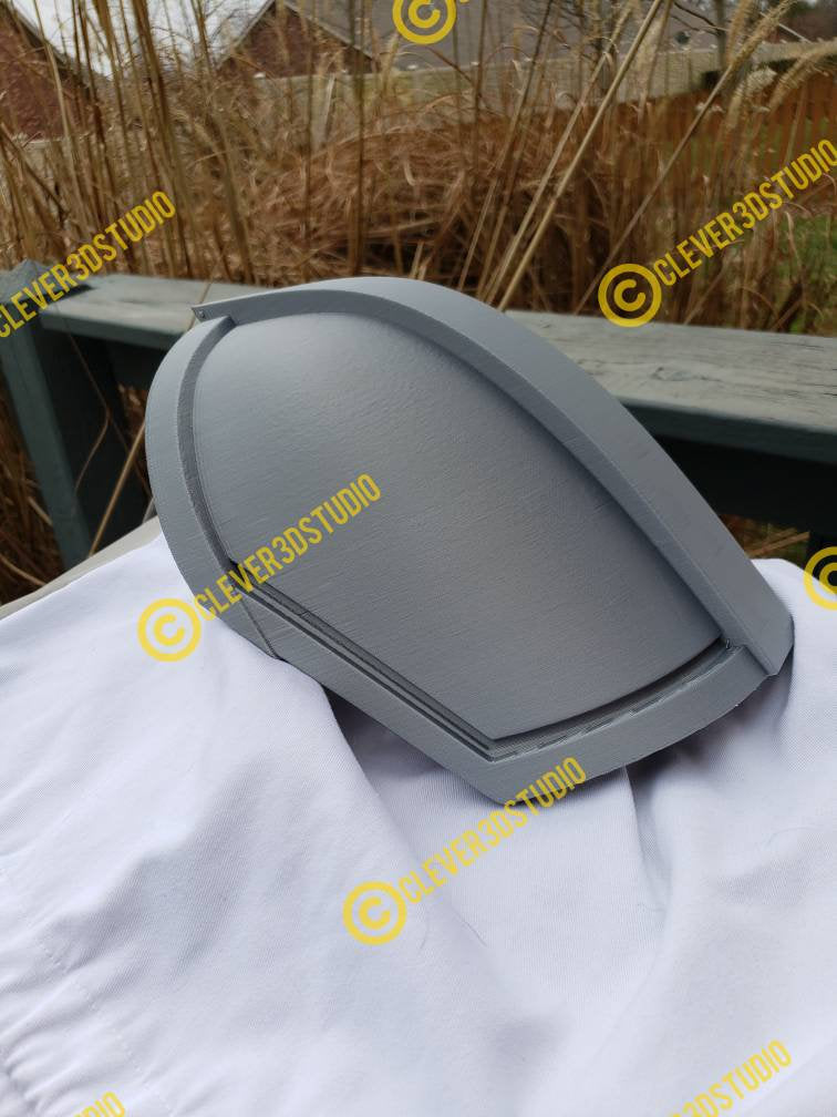 Shoulder Armor with Mudhorn Signet, Mandalorian Beskar Armor