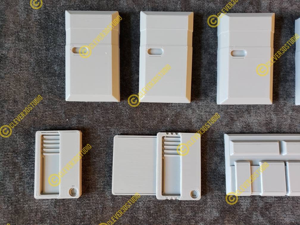 Cara Dune Belt Greebles, Boxes, Knuckle Covers, cylinders, detonators, accessories