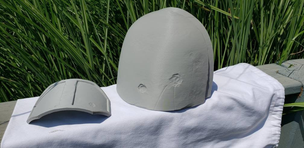 Heavy Infantry Mando Left Shoulder Armor Mandalorian Costume Battle Damaged Version. Made in USA