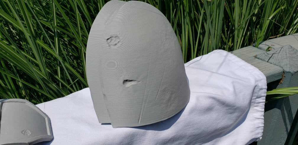 Heavy Infantry Mando Left Shoulder Armor Mandalorian Costume Battle Damaged Version. Made in USA