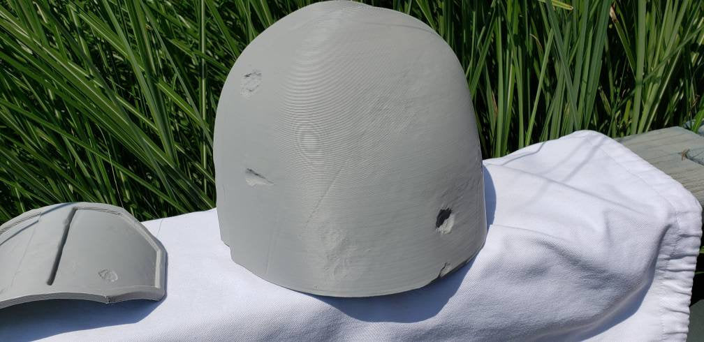 Heavy Infantry Mando Left Shoulder Armor Mandalorian Costume Battle Damaged Version. Made in USA