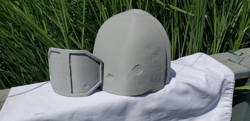 Heavy Infantry Mando Left Shoulder Armor Mandalorian Costume Battle Damaged Version. Made in USA