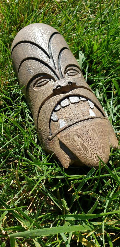 Wookie Tiki Head, Hand Painted, Wall Art, Christmas Gift Present
