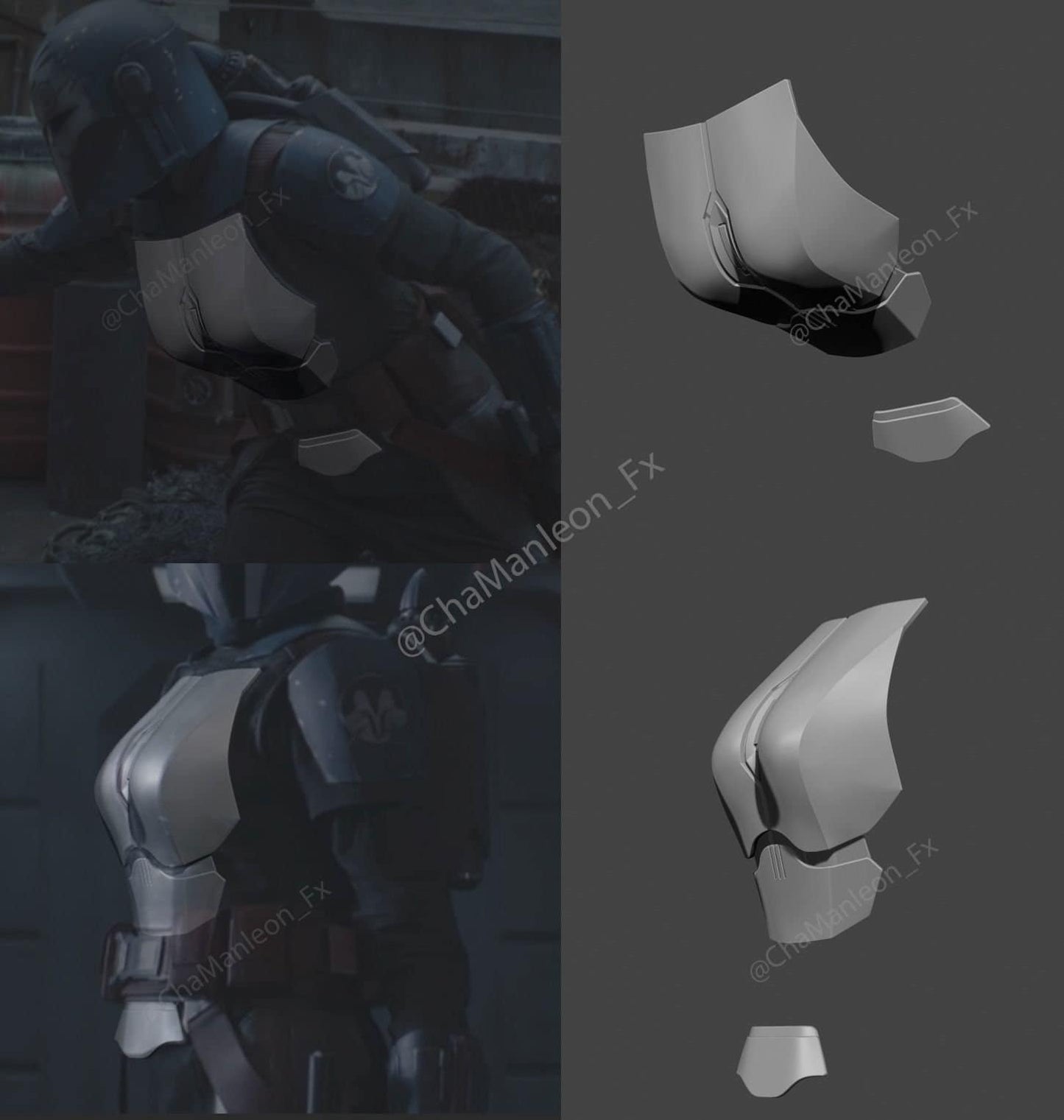 Bo-Katan Chest Armor and Ab Plate, Armor Piece, Made in USA