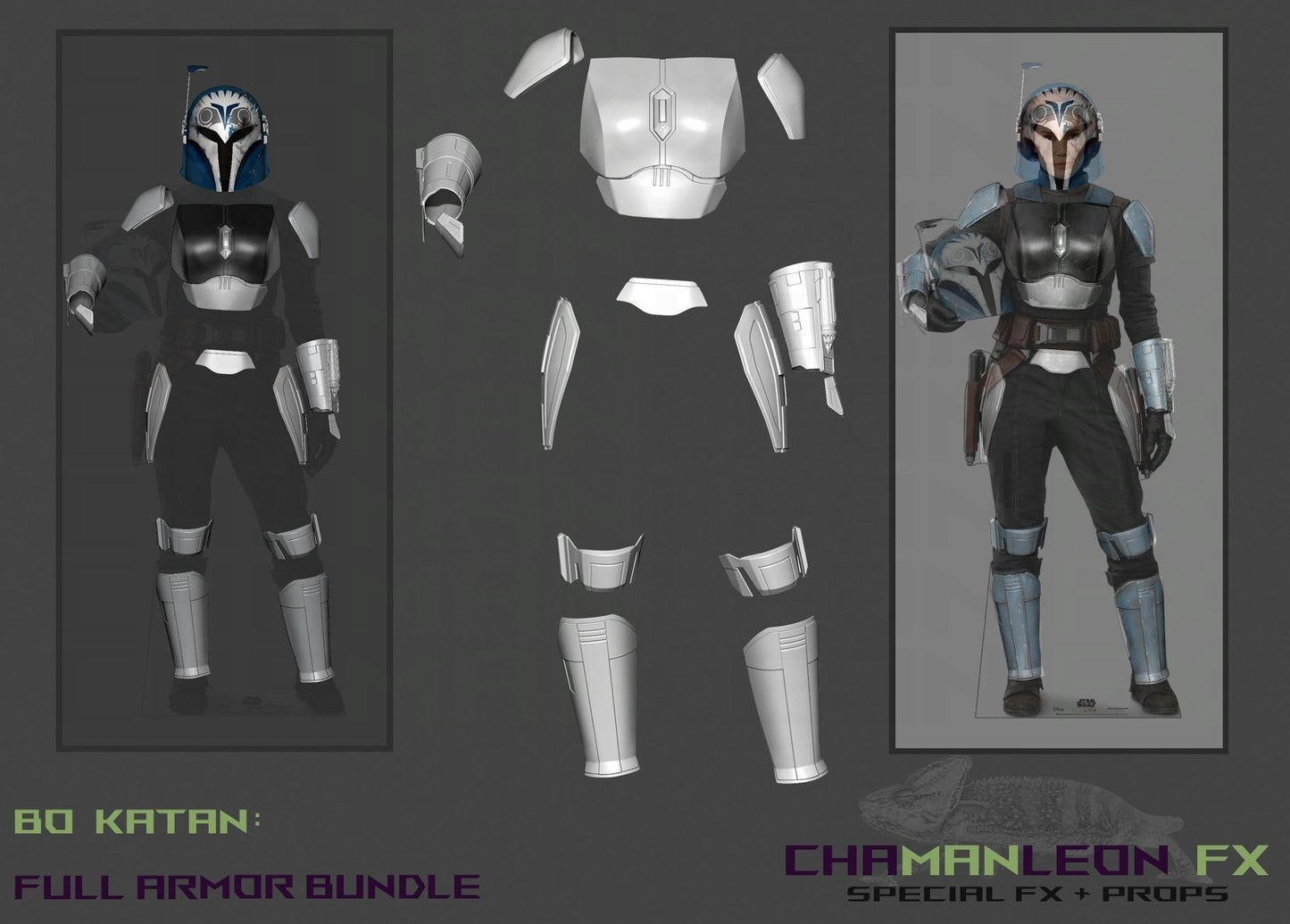 Bo-Katan Armor Kit, Free Custom Sizing, Full Armor Pieces, Made in USA