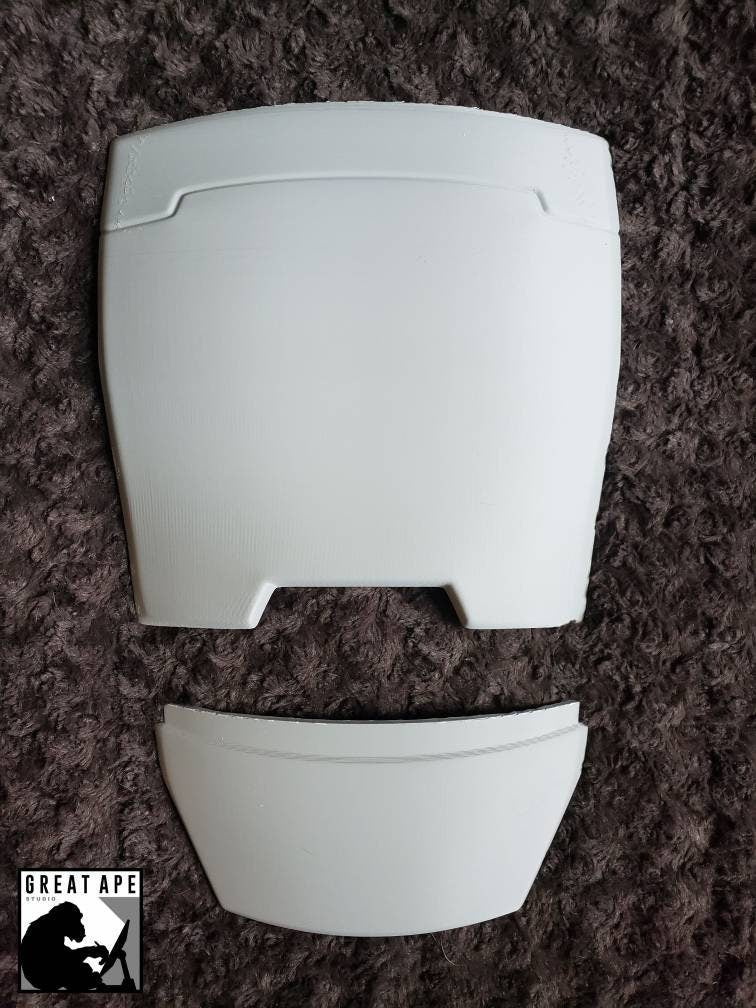 Mandalorian Back and Butt Plate Armor, can be custom sized, Manufactured & Shipped from USA