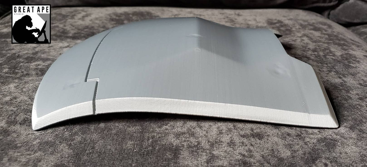 Mandalorian Back Armor With Battle Damage, can be custom sized, Post Imperial Armor, Mandalorian Costume, Mandalorian Armor