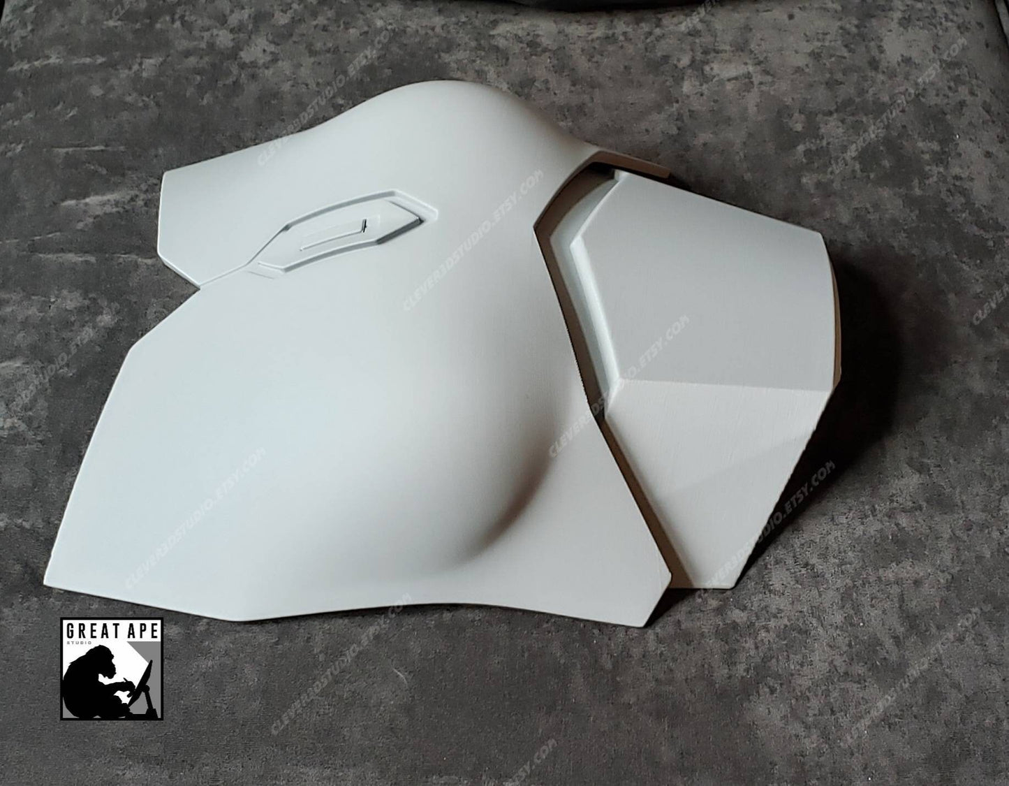 Feminized Mandalorian Beskar Chest Armor, Custom Sized, , female mandalorian, Mandalorian Costume, Post Imperial