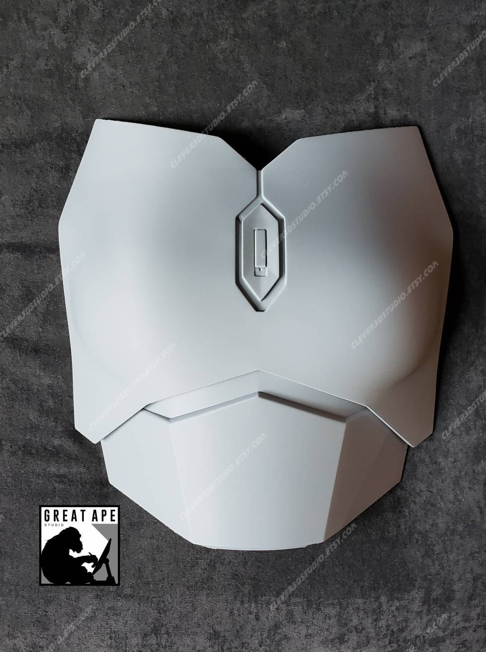 Feminized Mandalorian Beskar Chest Armor, Custom Sized, , female mandalorian, Mandalorian Costume, Post Imperial