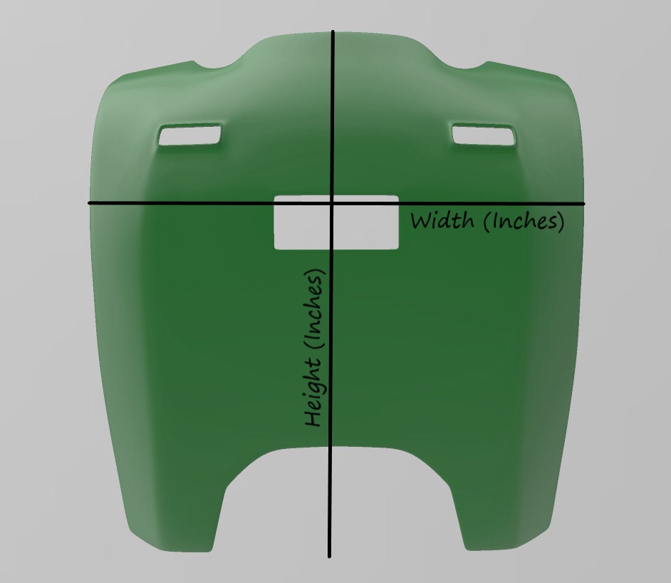 Fett Style Back Plate Armor, can be custom sized, Manufactured & Shipped from USA
