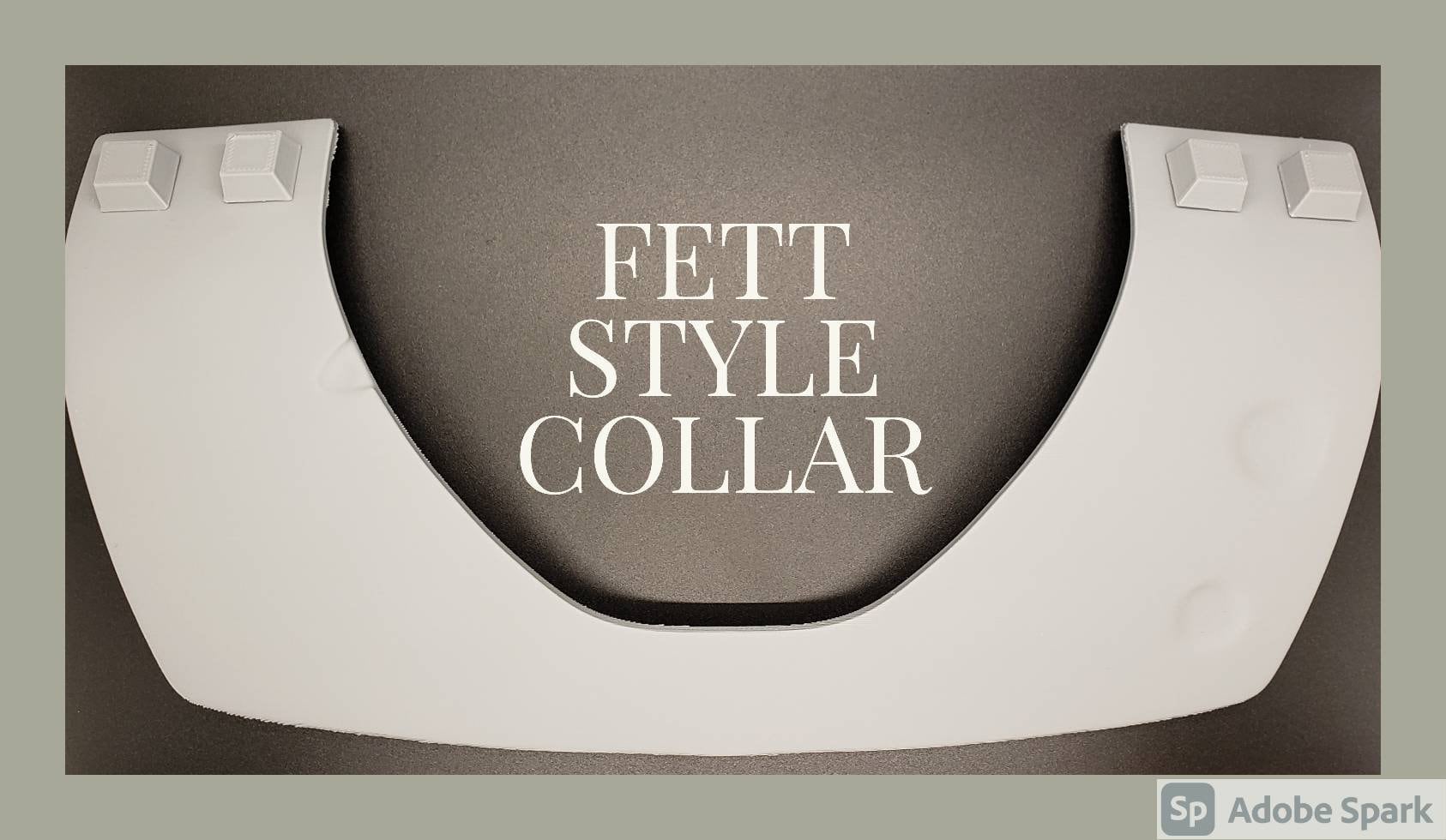 NECK COLLAR Fett Style Neck Collar Armor, can be custom sized, Manufactured & Shipped from USA