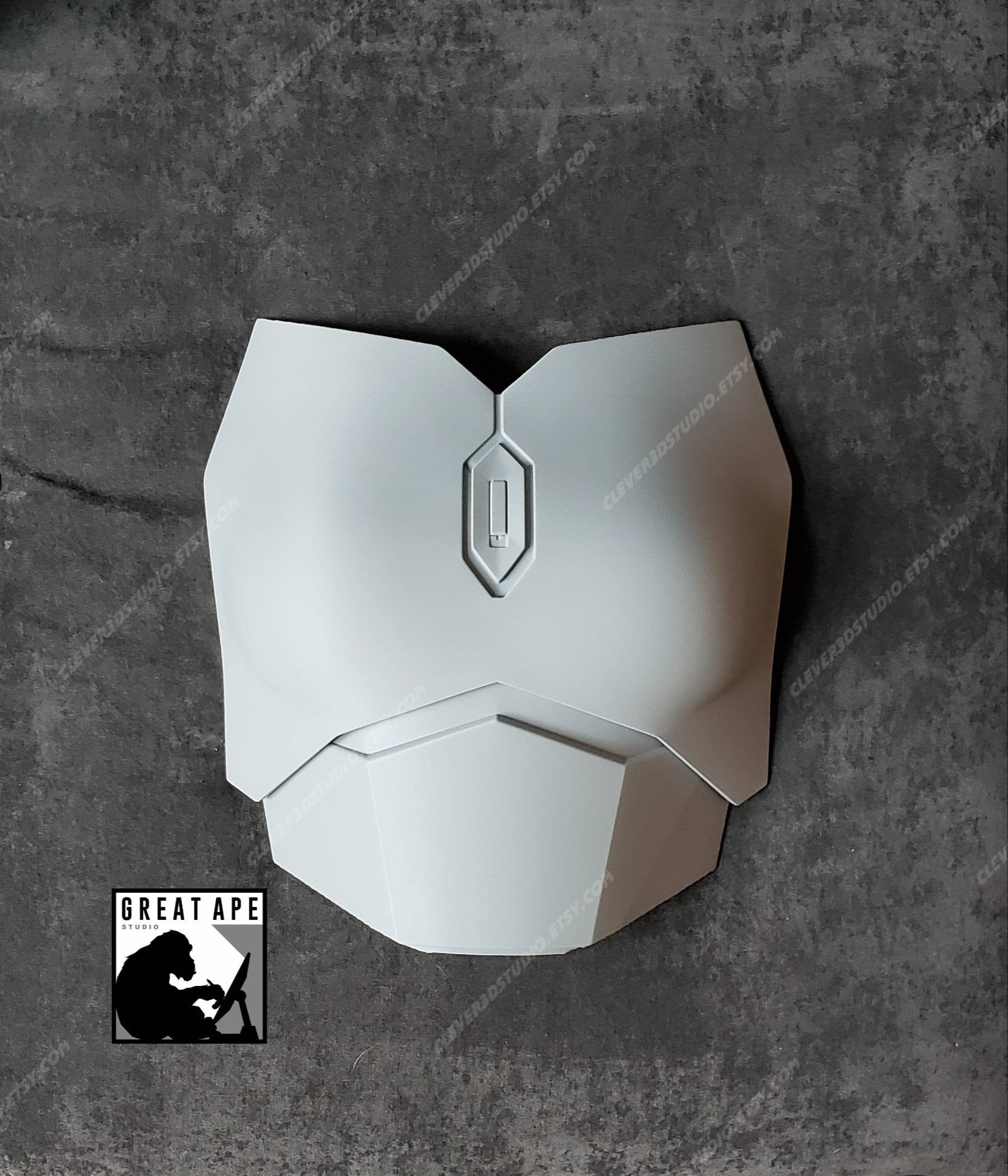 Feminized Mandalorian Beskar Chest Armor, Custom Sized, , female mandalorian, Mandalorian Costume, Post Imperial