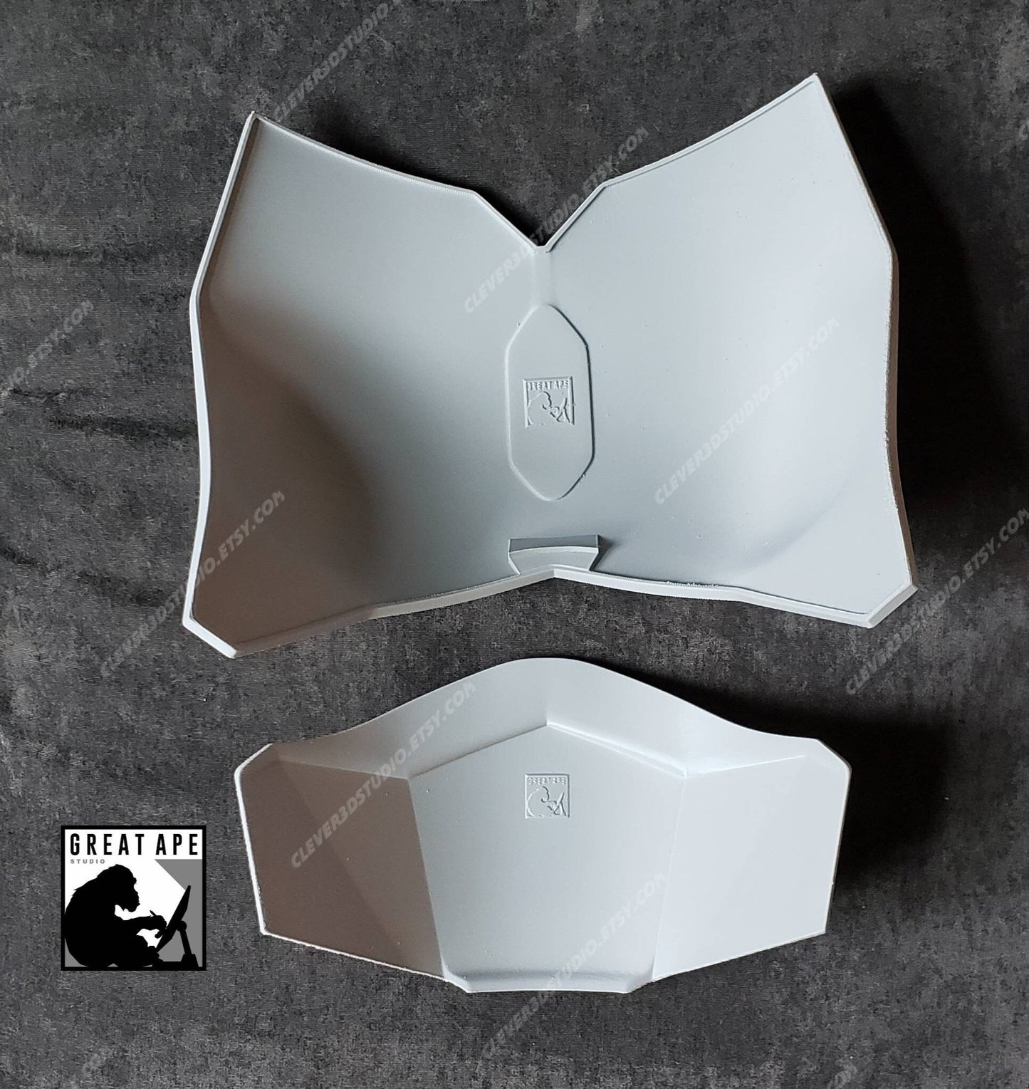 Feminized Mandalorian Beskar Chest Armor, Custom Sized, , female mandalorian, Mandalorian Costume, Post Imperial