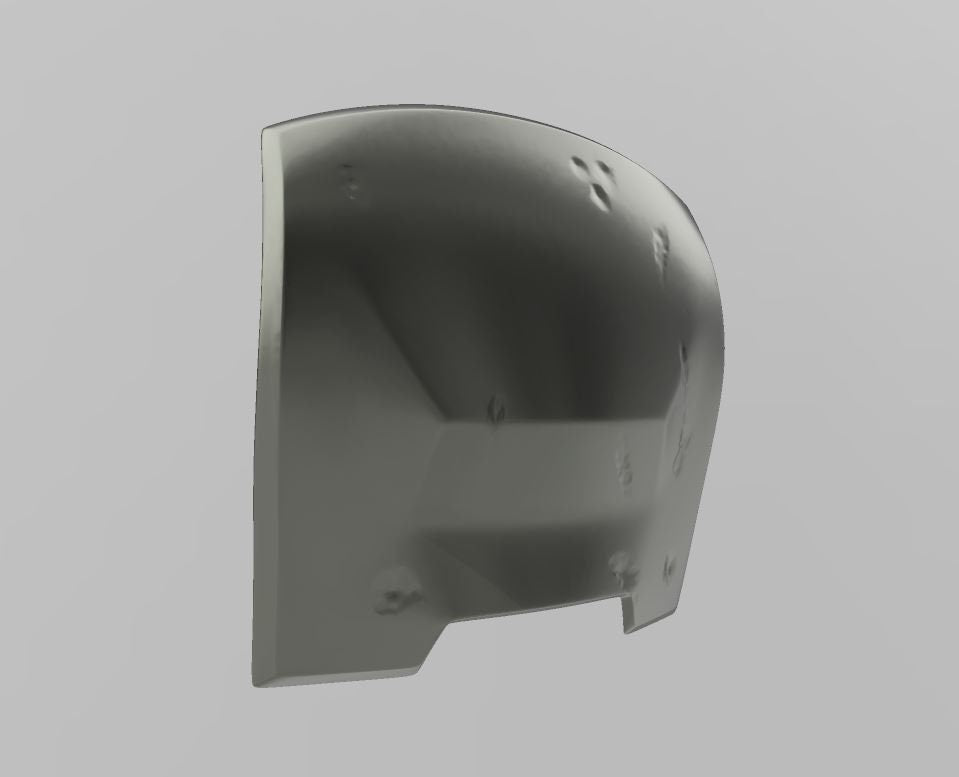 Mandalorian Back Armor With Battle Damage, can be custom sized, Post Imperial Armor, Mandalorian Costume, Mandalorian Armor