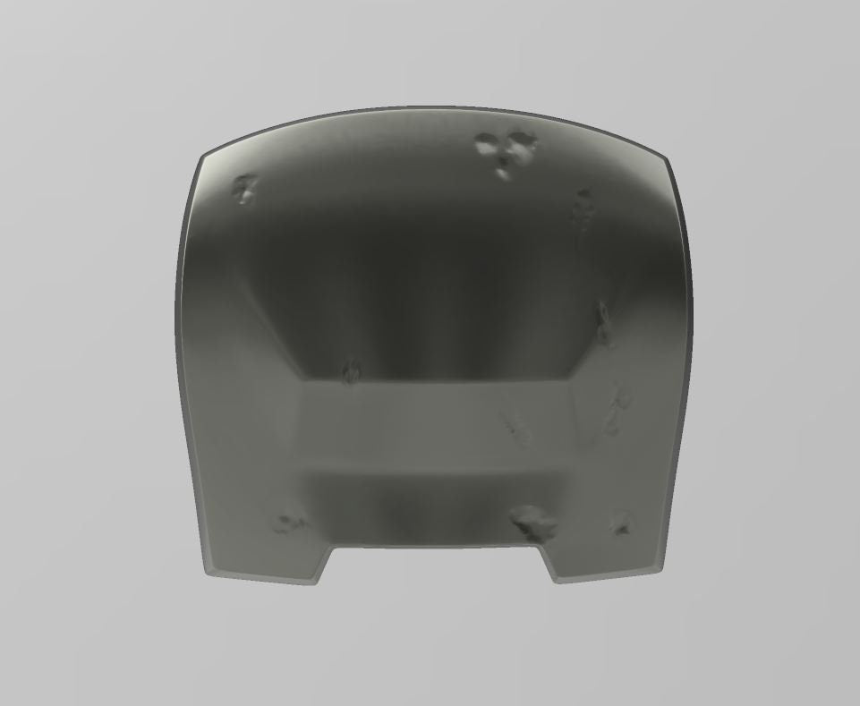 Mandalorian Back Armor With Battle Damage, can be custom sized, Post Imperial Armor, Mandalorian Costume, Mandalorian Armor