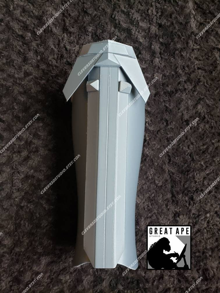 The Mandalorian Shin, Shin Guard, Shin Greaves, Costume, Custom Size, Mandalorian Armor, Custom Made Beskar Costume 3d Printed for Cosplay