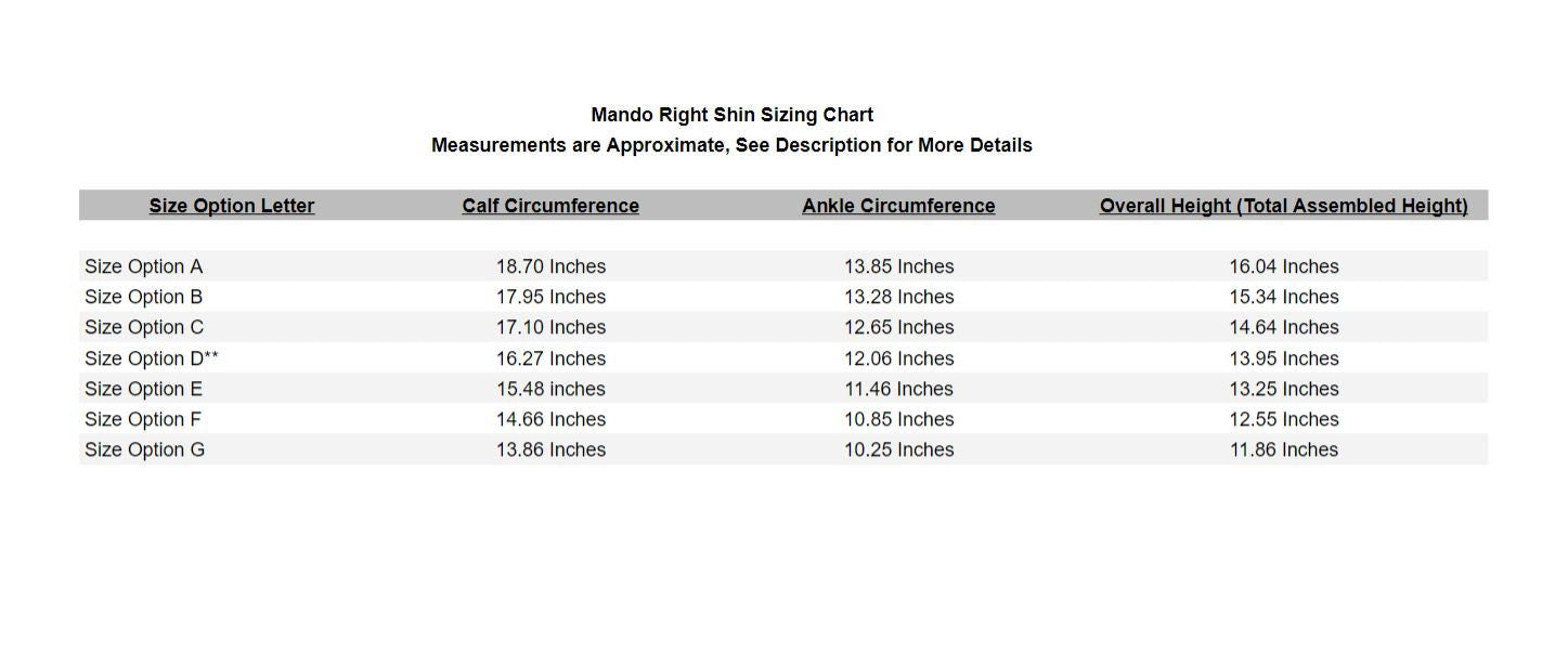 The Mandalorian Shin, Shin Guard, Shin Greaves, Costume, Custom Size, Mandalorian Armor, Custom Made Beskar Costume 3d Printed for Cosplay