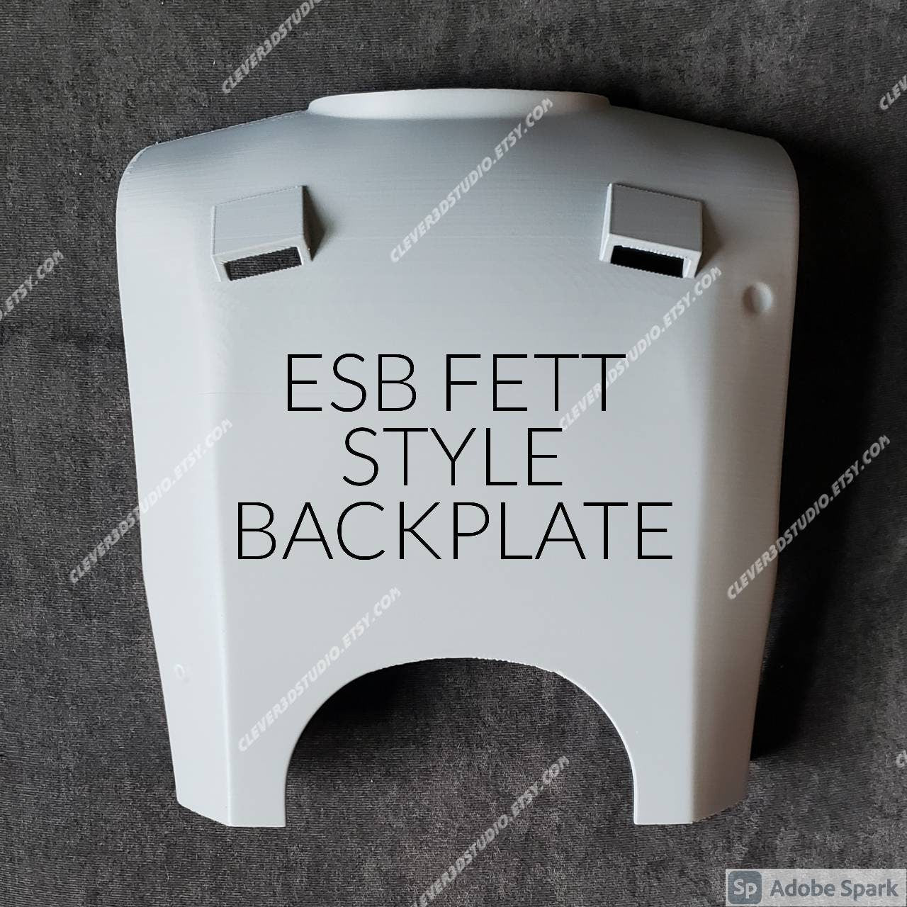 Fett ESB Style Back Plate Armor, can be custom sized, Manufactured & Shipped from USA