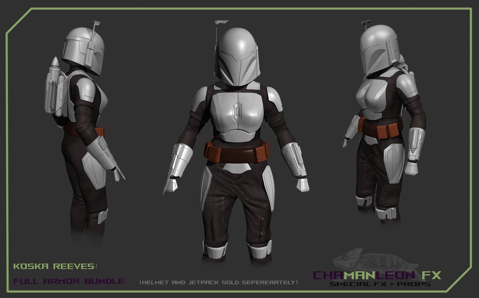 Koska Reeves  Mandalorian Full Armor Kit