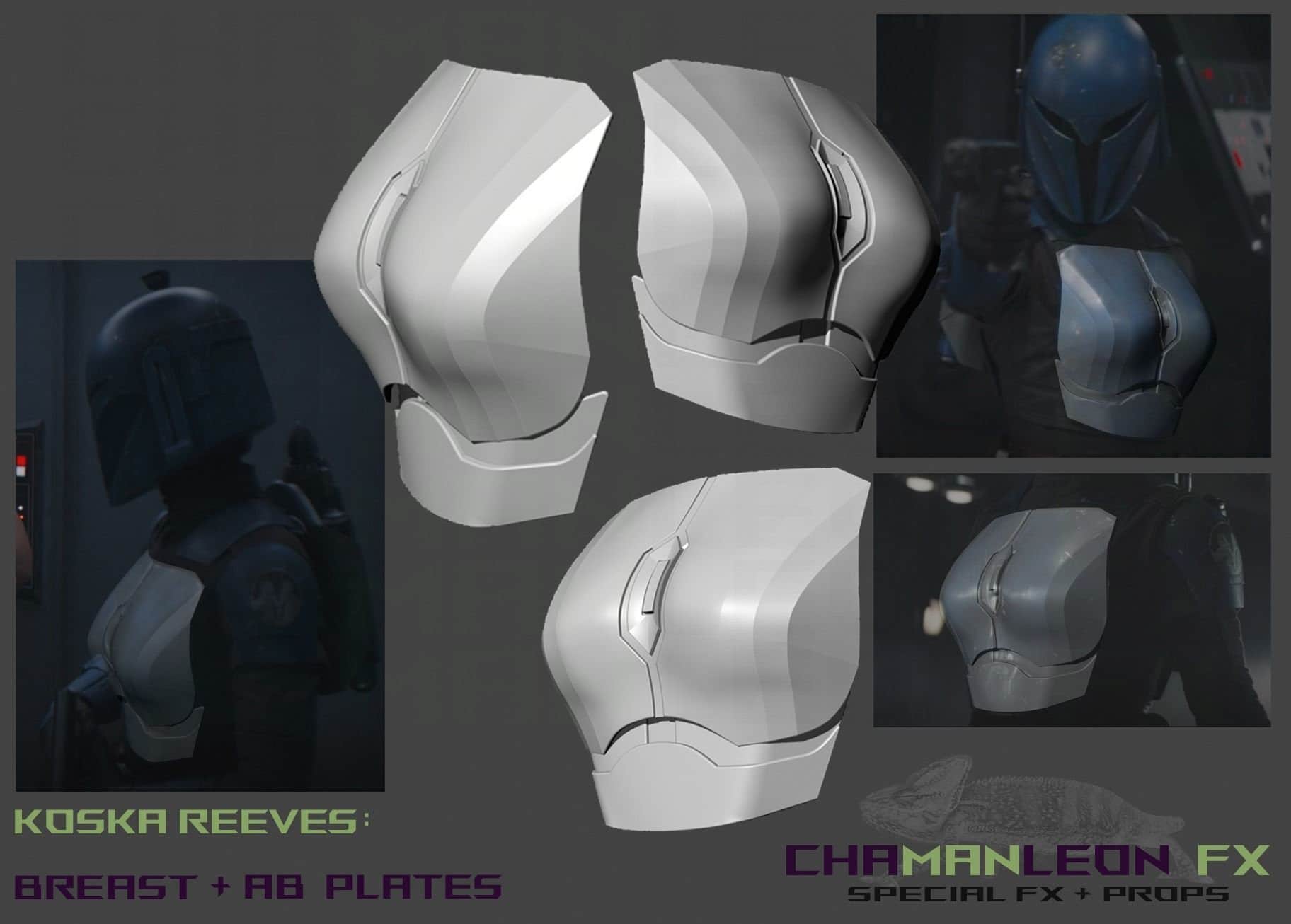 Koska Reeves Chest Armor and Ab Plate, Armor Piece, Made in USA