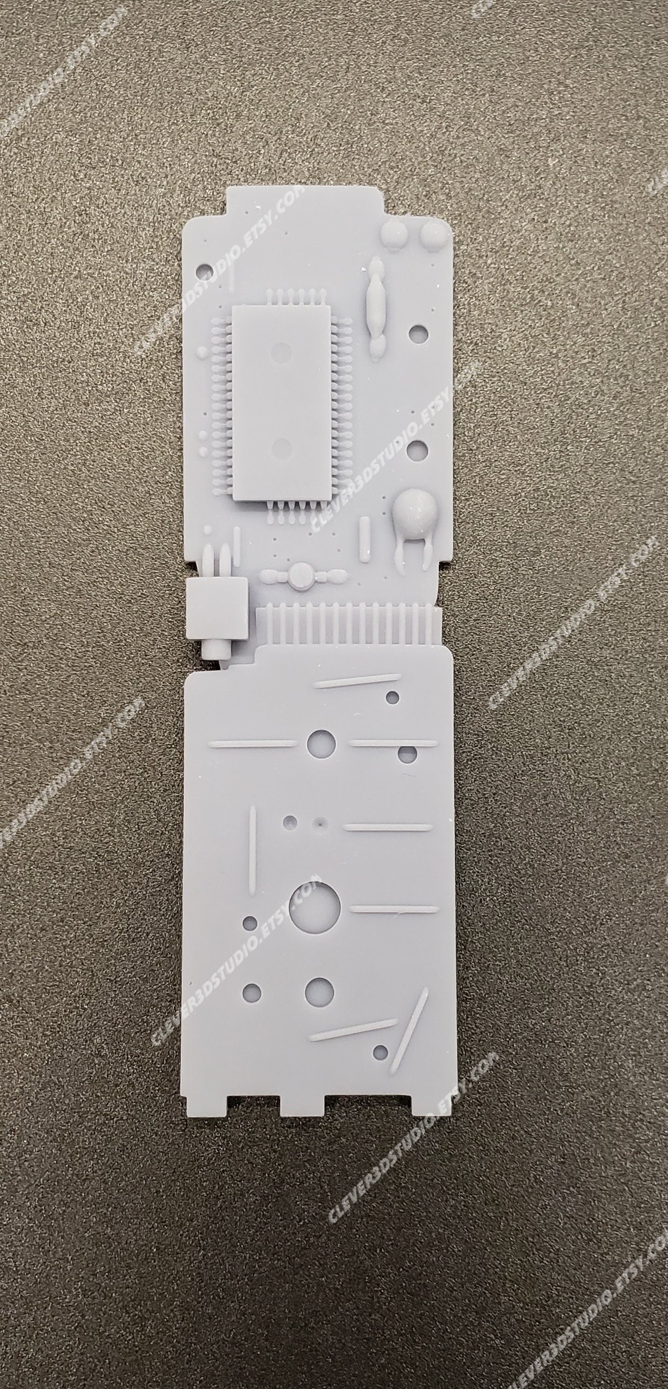 MQ1 circuit board for Boba Fett helmet, deathwatch, 3D printed high resolution