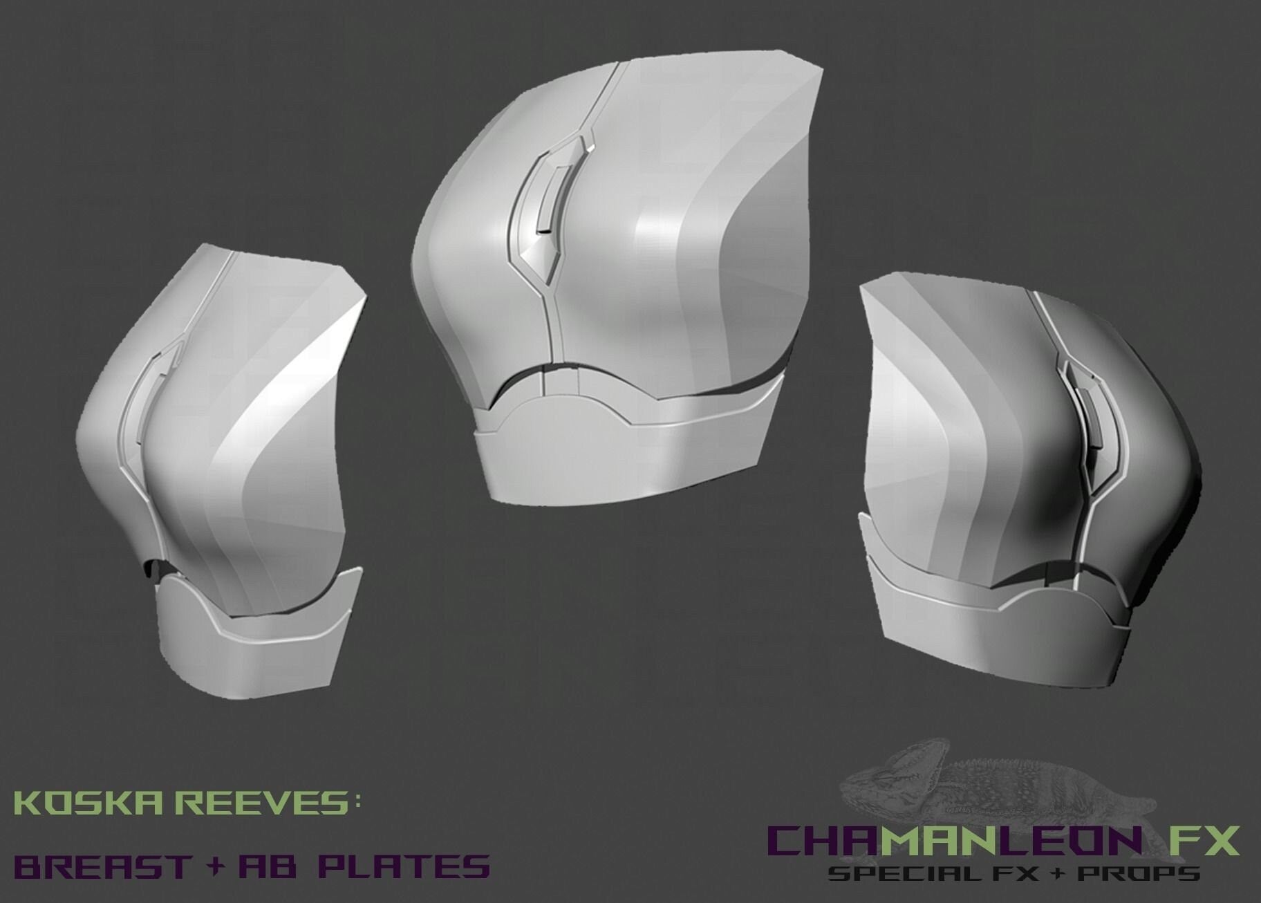 Koska Reeves Chest Armor and Ab Plate, Armor Piece, Made in USA