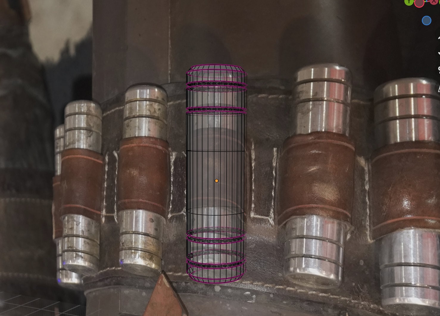 Mandalorian Ammo Belt Shin Cartridge Digital Model STL Cylinder Din Djarin mando