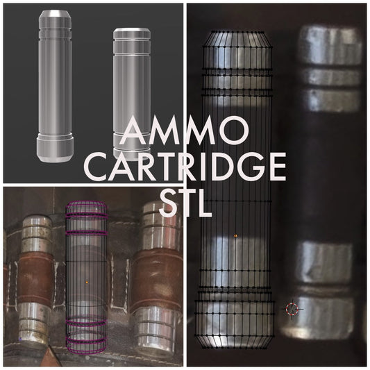 Mandalorian Ammo Belt Shin Cartridge Digital Model STL Cylinder Din Djarin mando