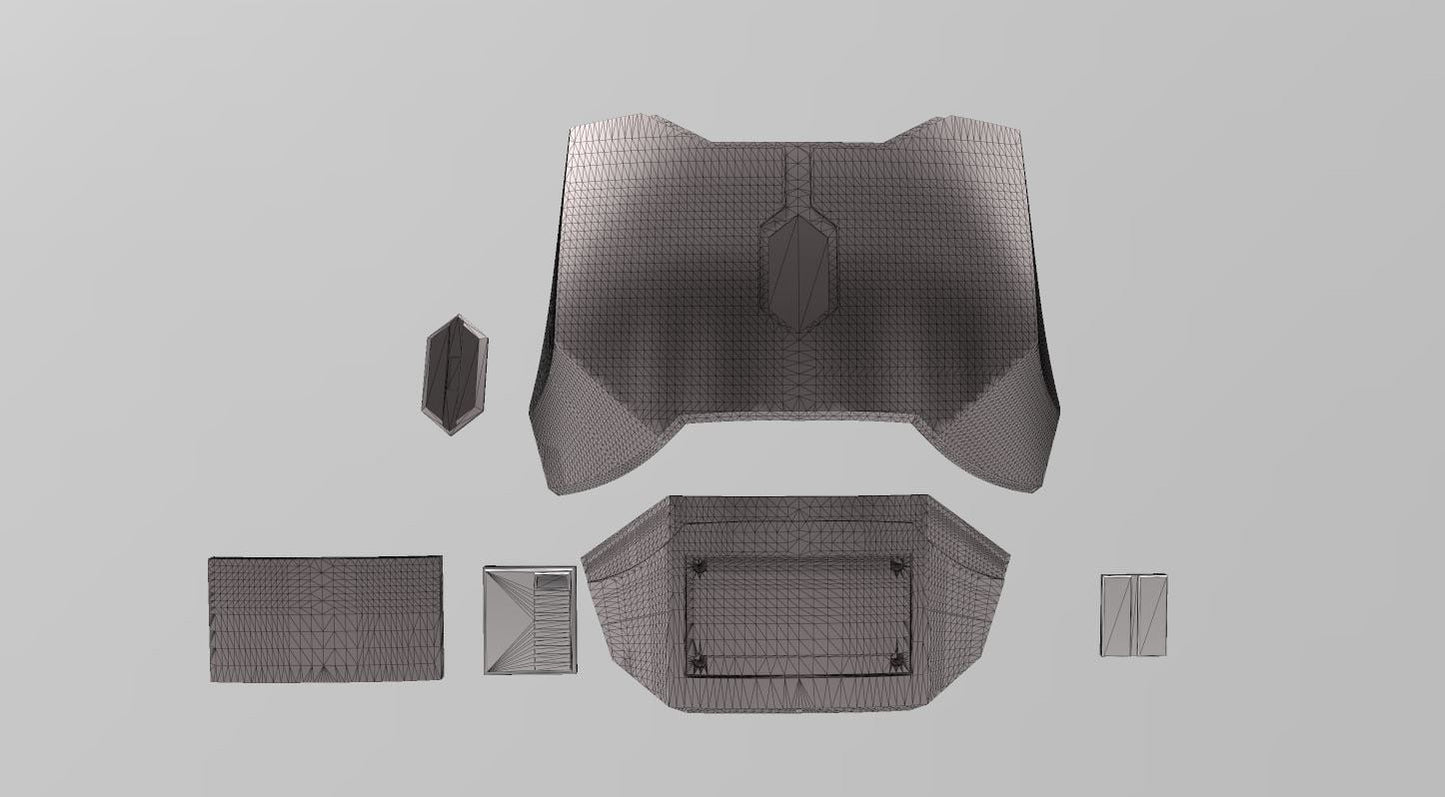Custom Mandalorian Chest Plate. AEA Chest Armor, AlterEgo, Paz Vizsla, Din Djarin, Heavy Scout Variant, Post Imperial, HIM