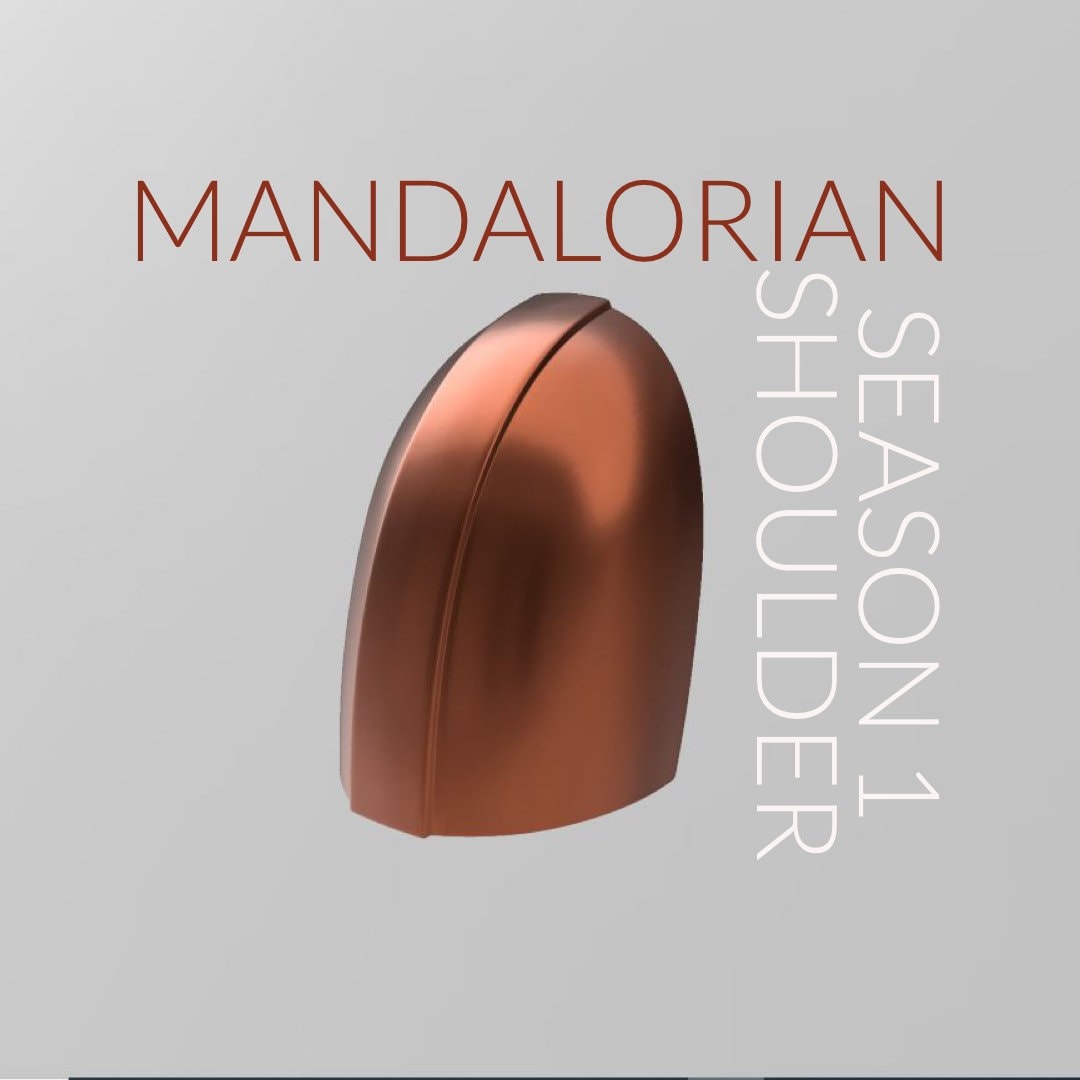 Season 1 Prebeskar Right Shoulder Pauldron, Mandalorian Shoulder, Shore trooper