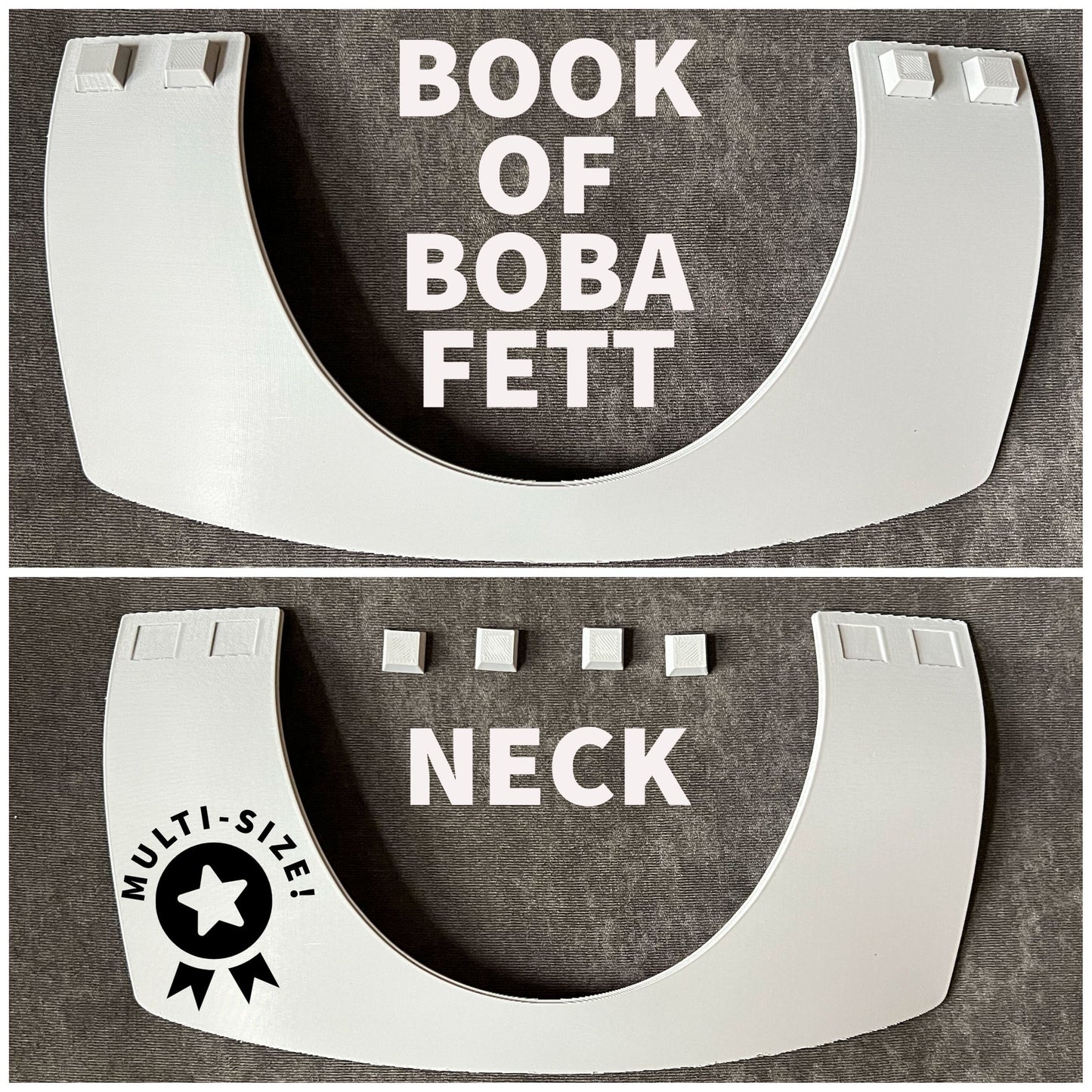 Book of Boba Fett Neck Collar, Armor, BoBF, Chest Armor, Costume, Mandalorian