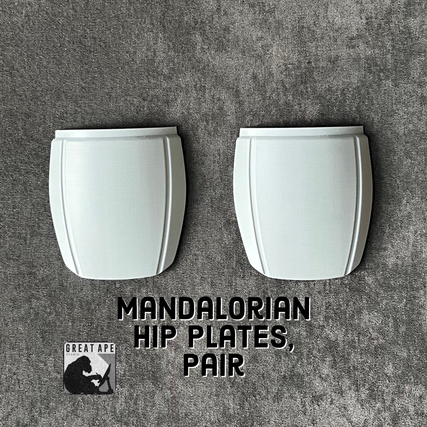 Mandalorian Hip Plate Armor, Custom Sized, Manufactured & Shipped from USA