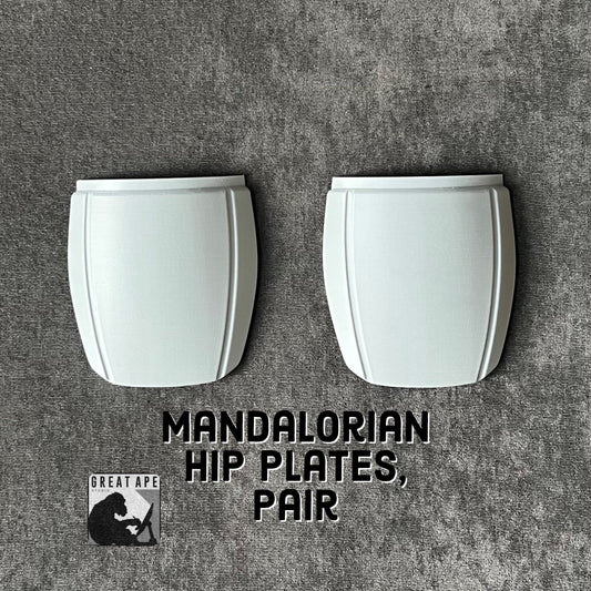 Mandalorian Hip Plate Armor, Custom Sized, Manufactured & Shipped from USA