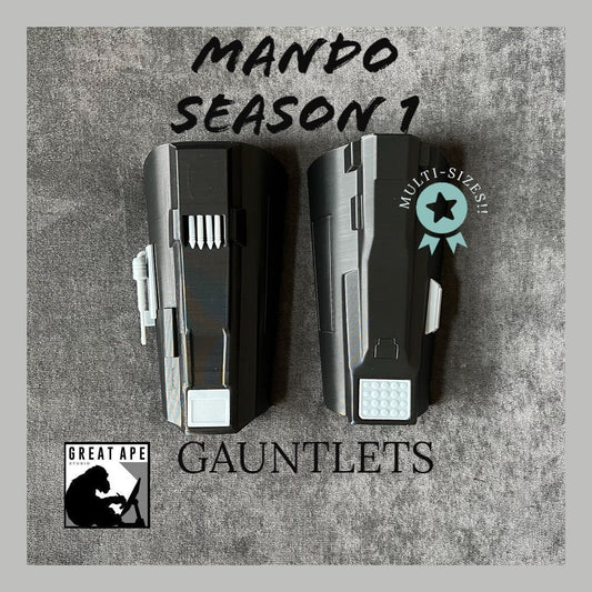 Mandalorian Season 1 Gauntlets, Modified Deathwatch Gauntlets, Modified Axe Woves gauntlets, Great Ape, Mandalorian Gauntlets