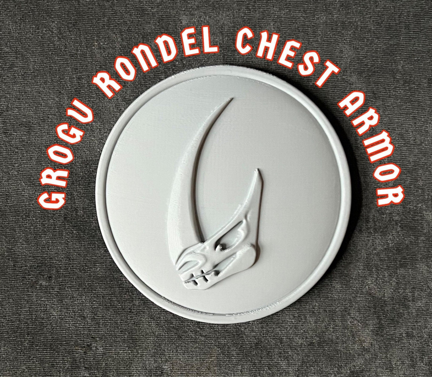 Rondel Disc Grogu Foundling armor, Season 3, Armor Piece, Mandalorian Mudhorn Signet