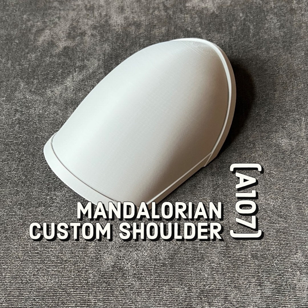 Mandalorian Custom Shoulder, Single Shoulder, A 107, Shoulder armor, Season 3, Armor Piece, Mandalorian Mythosaur Shoulder