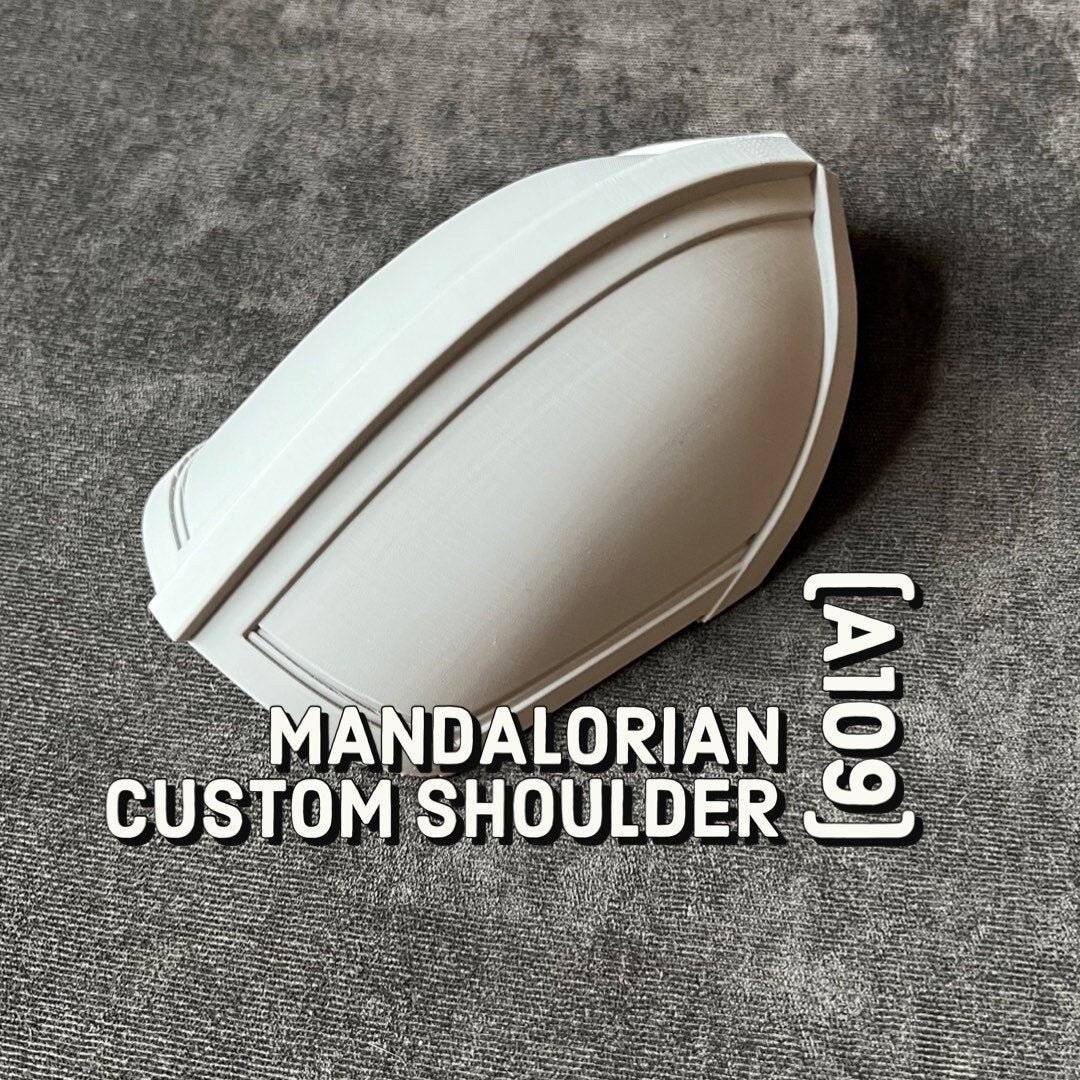 Mandalorian Custom Shoulder, Single Shoulder, A 109, Shoulder armor, Season 3, Armor Piece, Mandalorian Mythosaur Shoulder