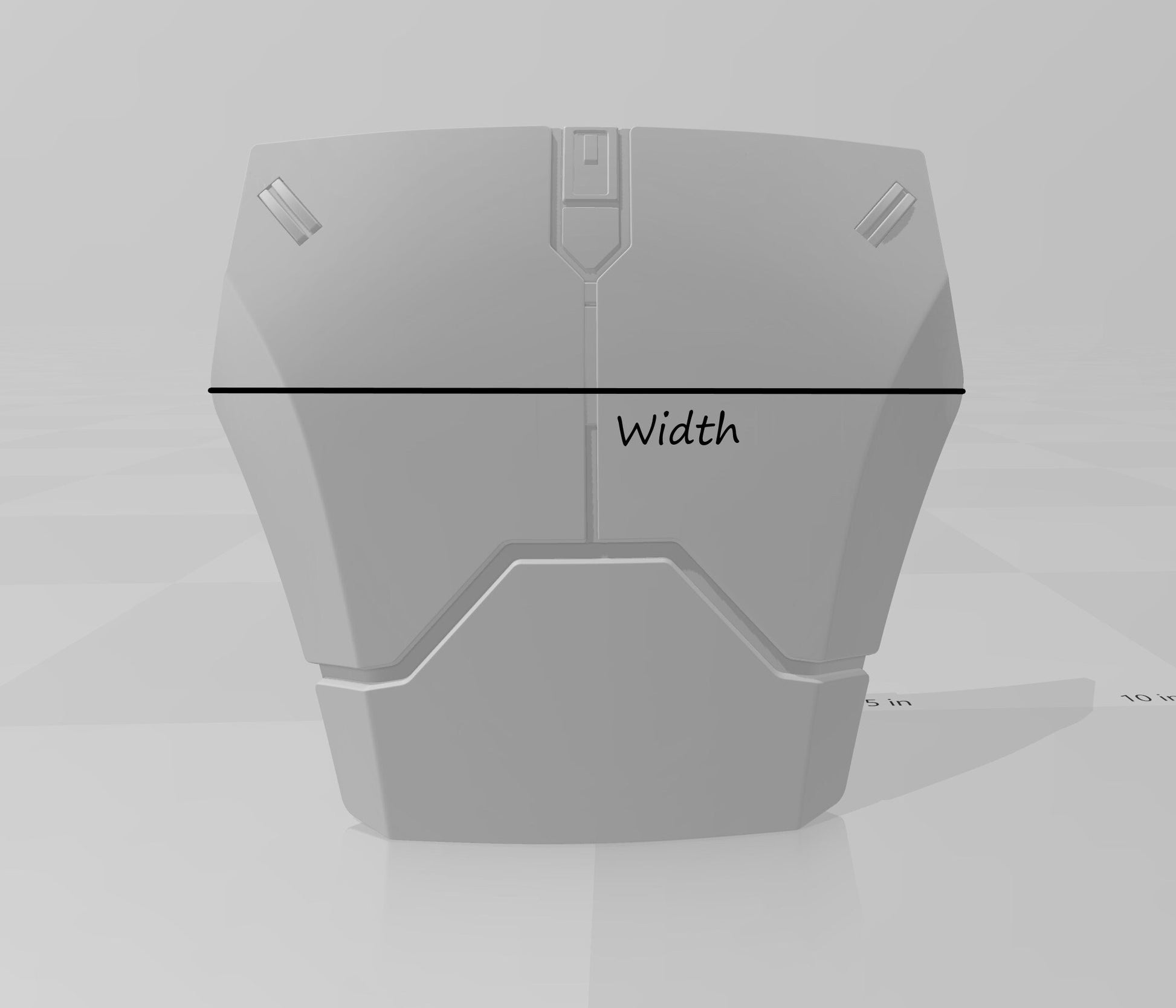 Sabine Wren, Ahsoka Season 1, Chest Armor and Ab Plate, Armor Piece, Option B, Inset Detail, Made in USA
