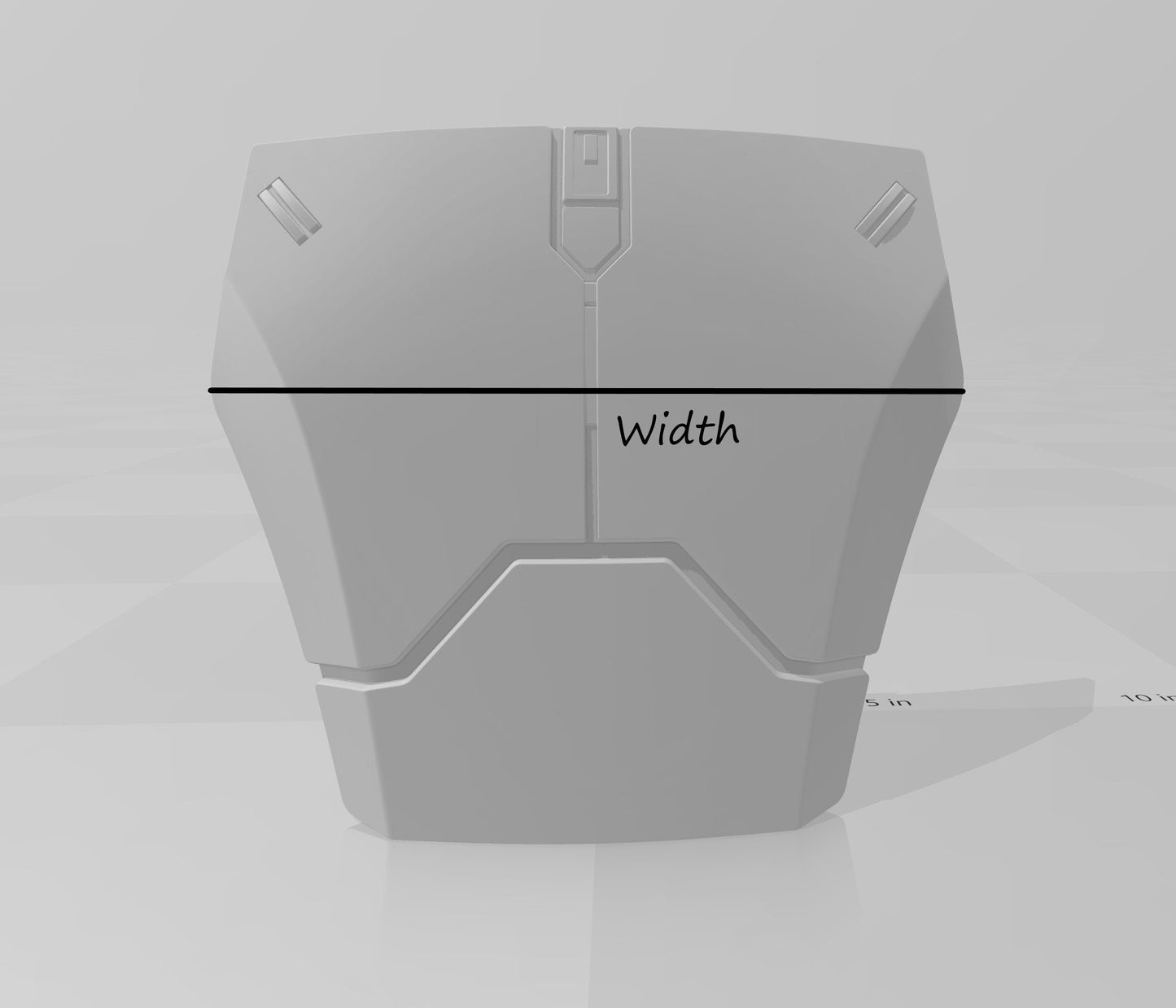 Sabine Wren, Ahsoka Season 1, Chest Armor and Ab Plate, Armor Piece, Option A, Plain, Made in USA