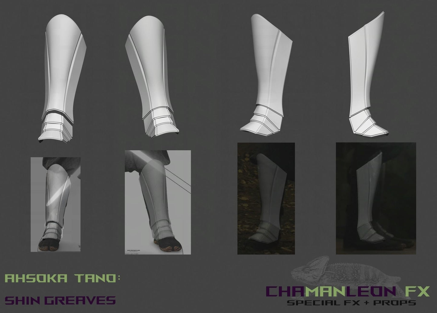 Ahsoka Tano Shin Greaves, Shin Armor, Season 1, Armor Piece, Pair Shins, Made in the USA