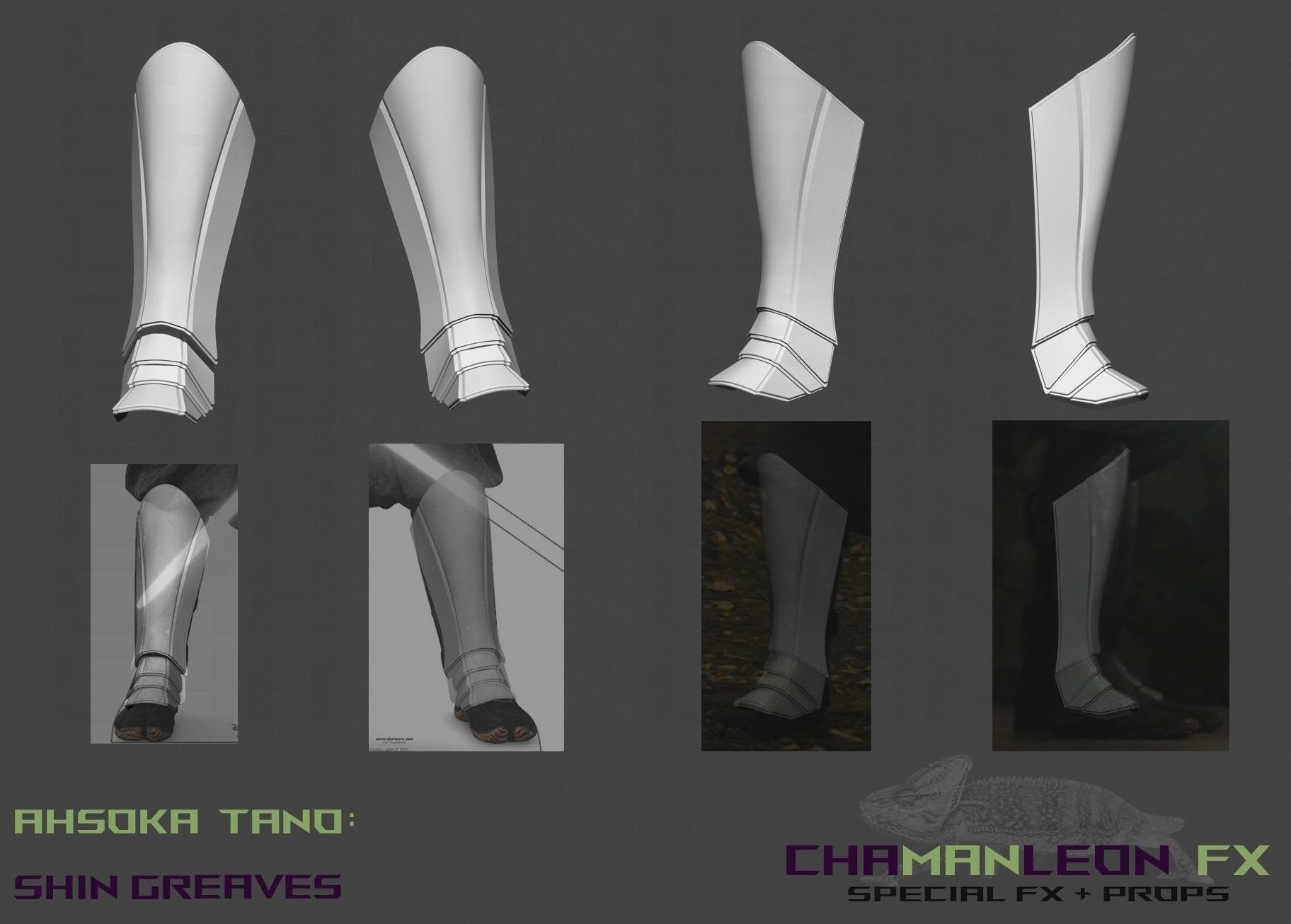 Ahsoka Tano Shin Greaves, Shin Armor, Season 1, Armor Piece, Pair Shins, Made in the USA