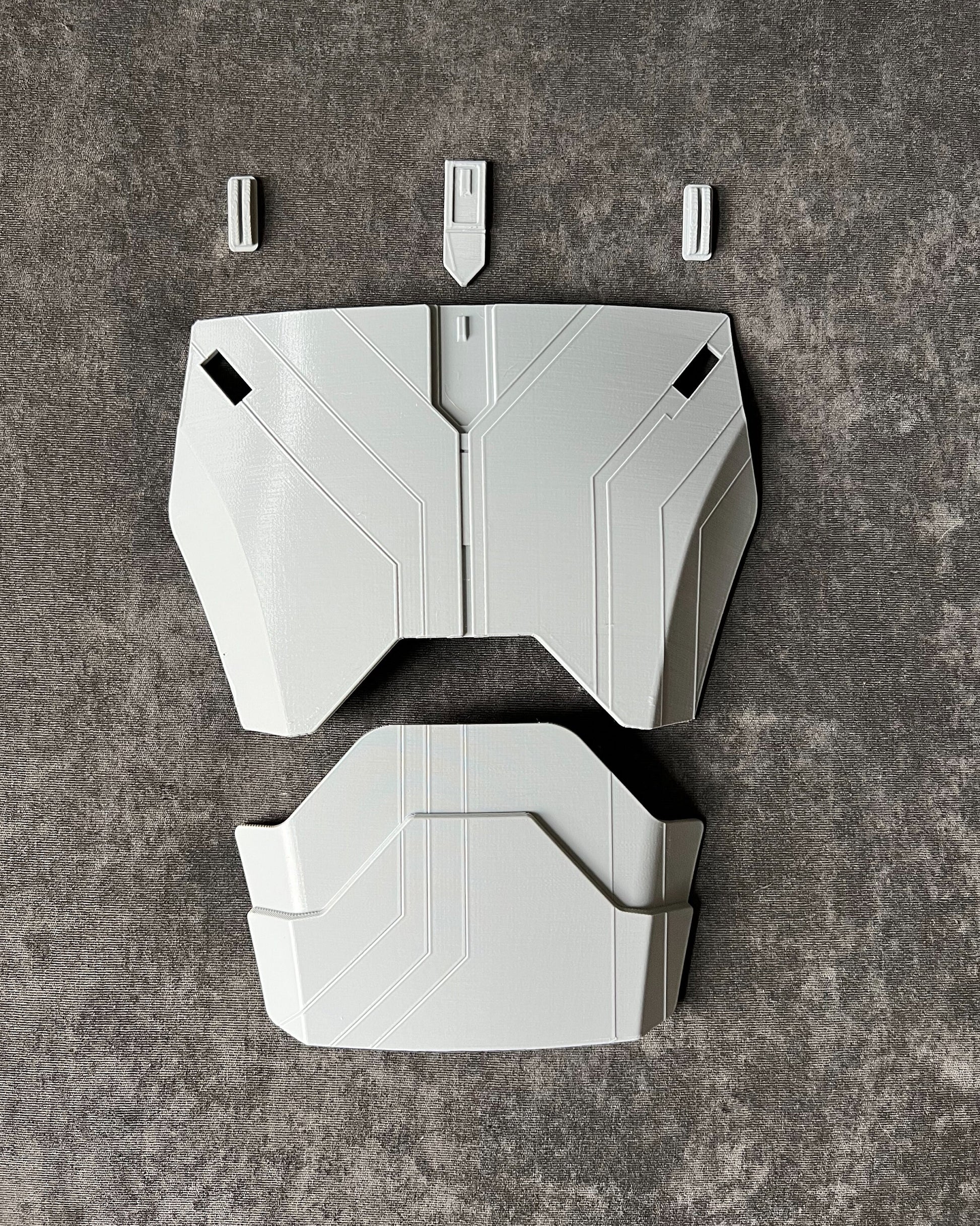 Sabine Wren, Ahsoka Season 1, Chest Armor and Ab Plate, Armor Piece, Option B, Inset Detail, Made in USA