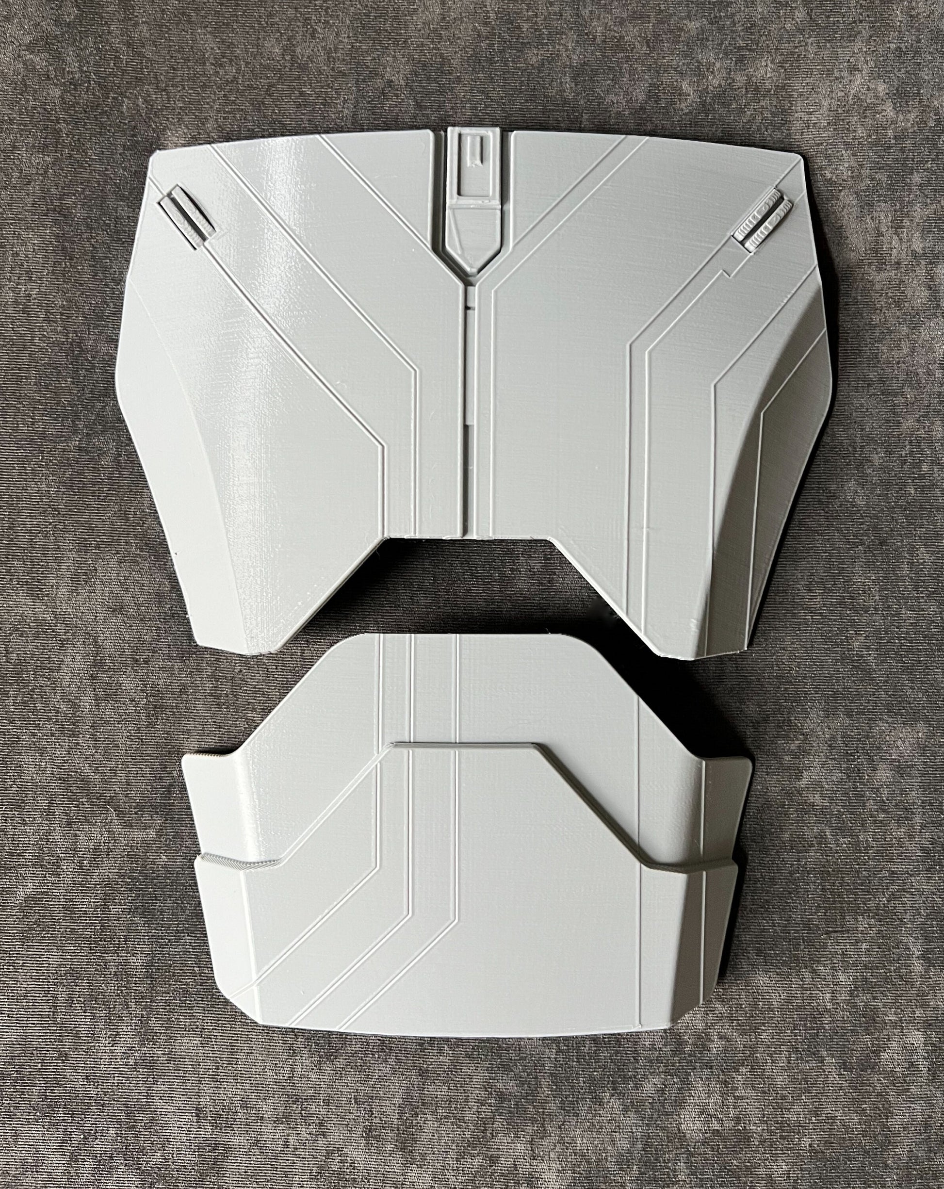Sabine Wren, Ahsoka Season 1, Chest Armor and Ab Plate, Armor Piece, Option B, Inset Detail, Made in USA