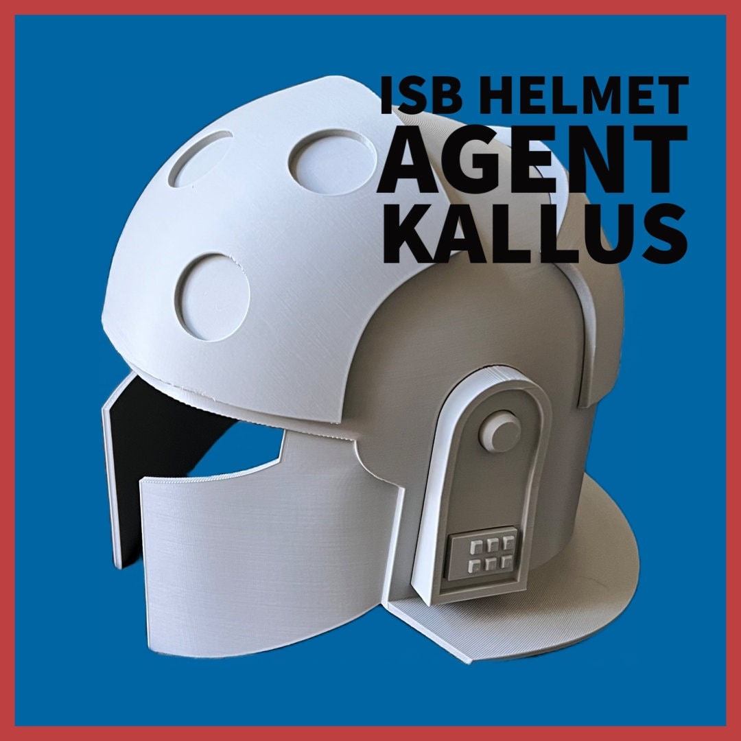 Custom ISB Helmet, Imperial Security Bureau, 1:1 Life Size Scale Helmet, Desk Top Helmet, Rebels, Agent Kallus