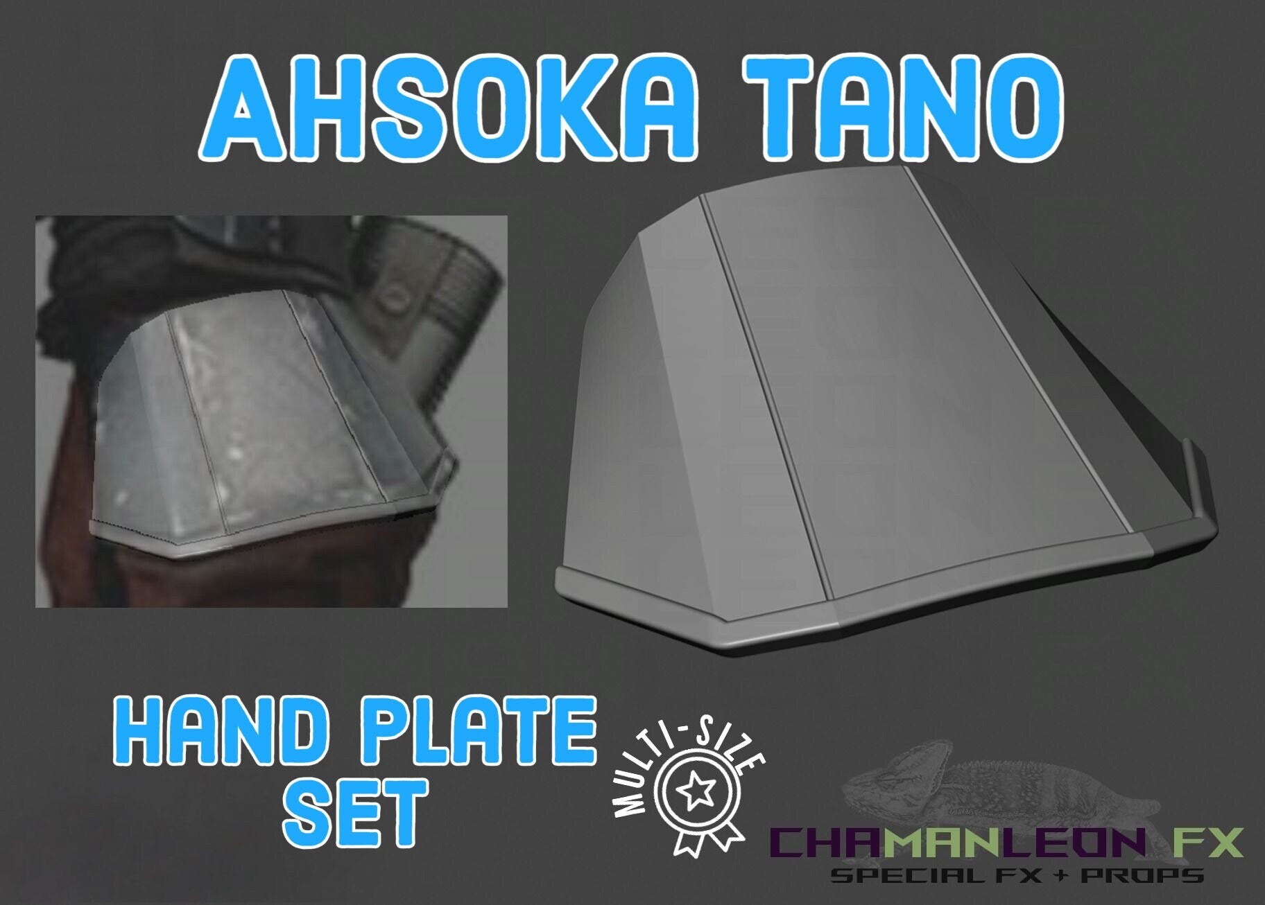 Ahsoka Tano Hand Plates Pair, Handplates, Hand Armor, Armor Piece, Made in USA
